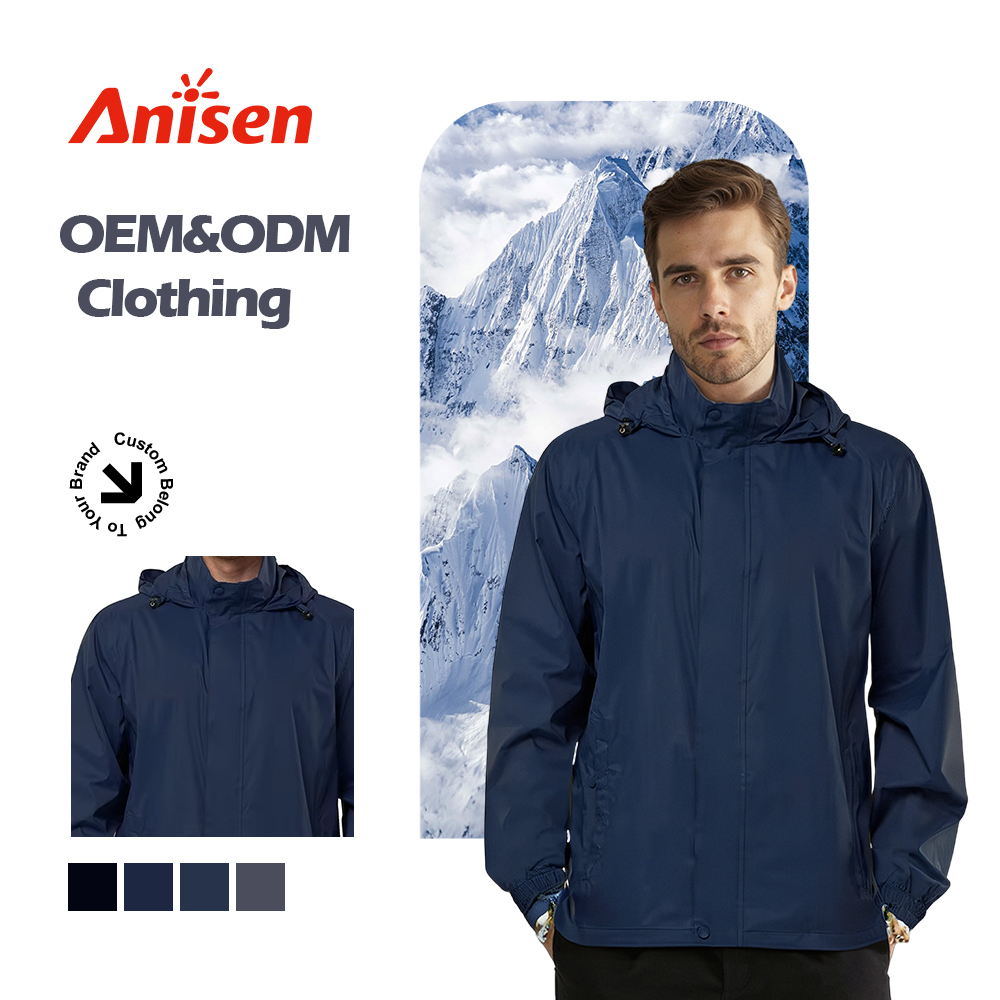 Custom Windbreaker Jacket High Quality Lightweight Men's Plain Blank Coaches Nylon Custom Logo Windbreaker Jacket